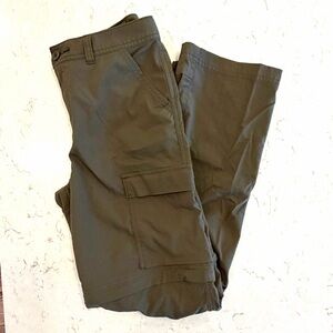 REI Sahara Convertible Hiking Pants/Shorts - Boys Large (14-16) - Green